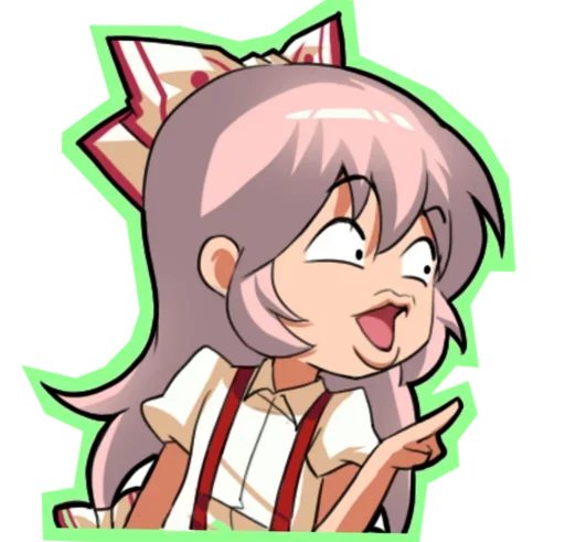 😍 Стикер «Fujiwara no Mokou - Touhou» для Telegram