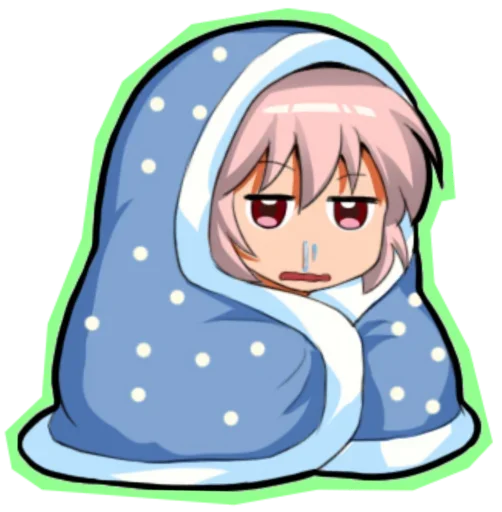 😍 Стикер «Fujiwara no Mokou - Touhou» для Telegram