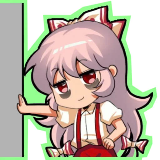 😍 Стикер «Fujiwara no Mokou - Touhou» для Telegram
