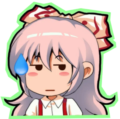 😍 Стикер «Fujiwara no Mokou - Touhou» для Telegram