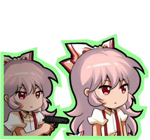 😍 Стикер «Fujiwara no Mokou - Touhou» для Telegram