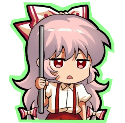 😍 Стикер «Fujiwara no Mokou - Touhou» для Telegram