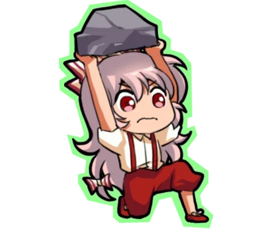 😍 Стикер «Fujiwara no Mokou - Touhou» для Telegram