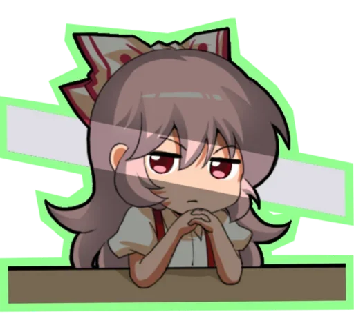 😍 Стикер «Fujiwara no Mokou - Touhou» для Telegram