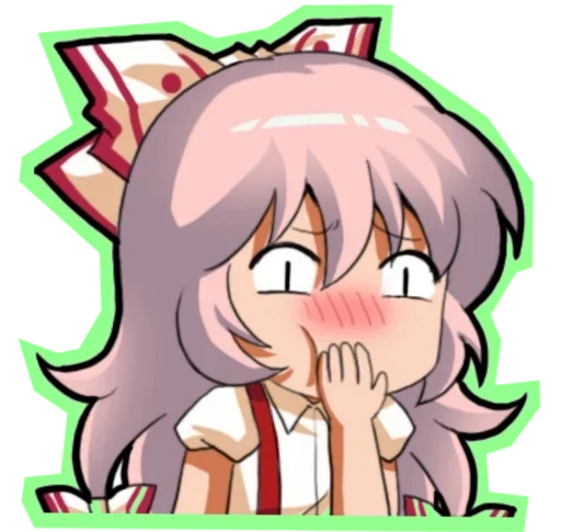 😍 Стикер «Fujiwara no Mokou - Touhou» для Telegram