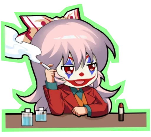 😍 Стикер «Fujiwara no Mokou - Touhou» для Telegram