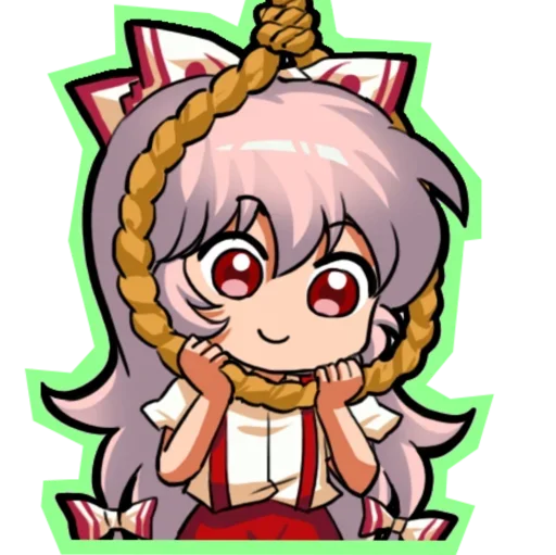 😍 Стикер «Fujiwara no Mokou - Touhou» для Telegram