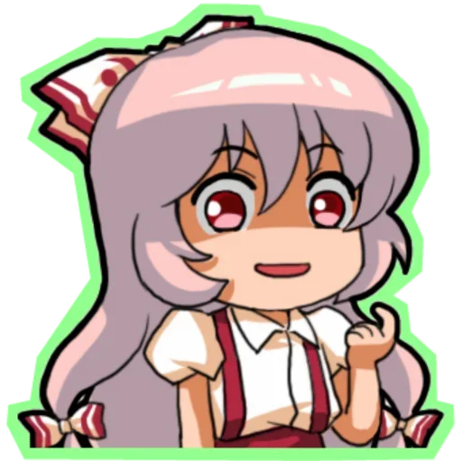 Стикерпак Fujiwara no Mokou - Touhou для Telegram