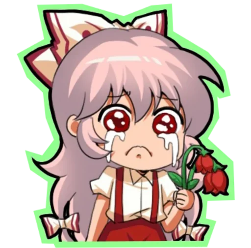 😍 Стикер «Fujiwara no Mokou - Touhou» для Telegram