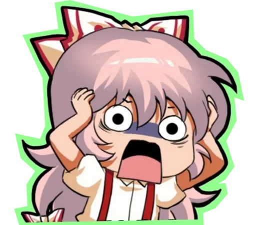 😍 Стикер «Fujiwara no Mokou - Touhou» для Telegram