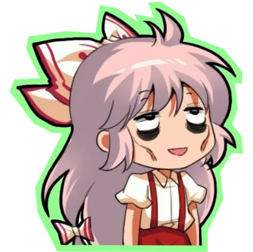 😍 Стикер «Fujiwara no Mokou - Touhou» для Telegram