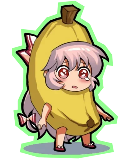 😍 Стикер «Fujiwara no Mokou - Touhou» для Telegram