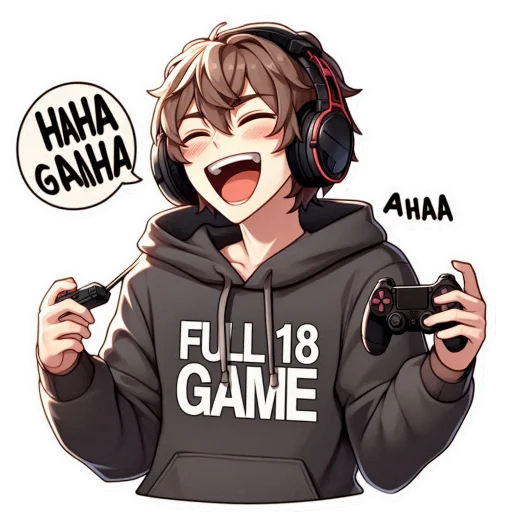 😁 Стикер «Full 18 Game» для Telegram