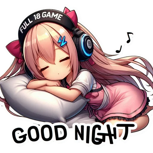 😴 Стикер «Full 18 Game» для Telegram
