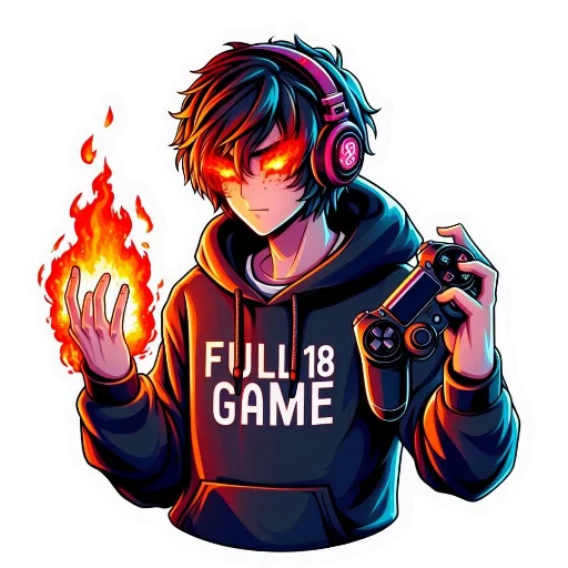 🔥 Стикер «Full 18 Game» для Telegram