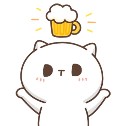 🍺 Стикер «jobless kitty //» для Telegram