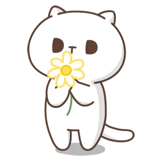🌼 Стикер «jobless kitty //» для Telegram