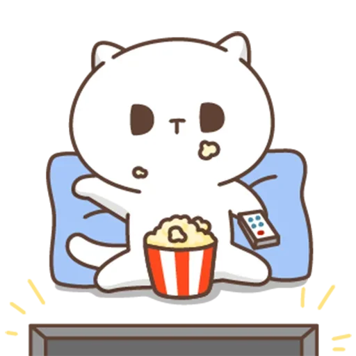 🍿 Стикер «jobless kitty //» для Telegram