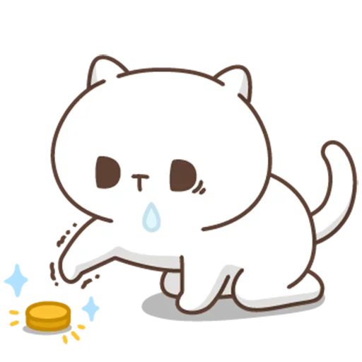 🪙 Стикер «jobless kitty //» для Telegram