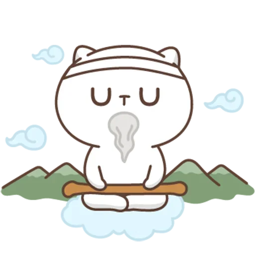 🧘 Стикер «jobless kitty //» для Telegram