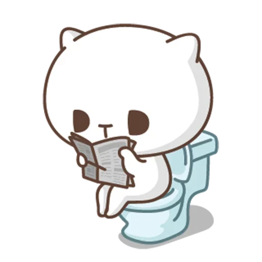 🚽 Стикер «jobless kitty //» для Telegram