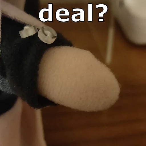 🤝 Стикер «plushies» для Telegram