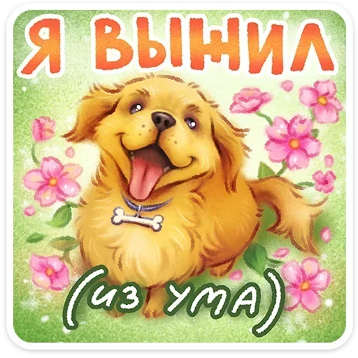 🤪 Стикер «Веселые открытки» для Telegram