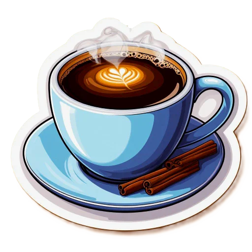 ☕️ Стикер «Напитки веселья» для Telegram