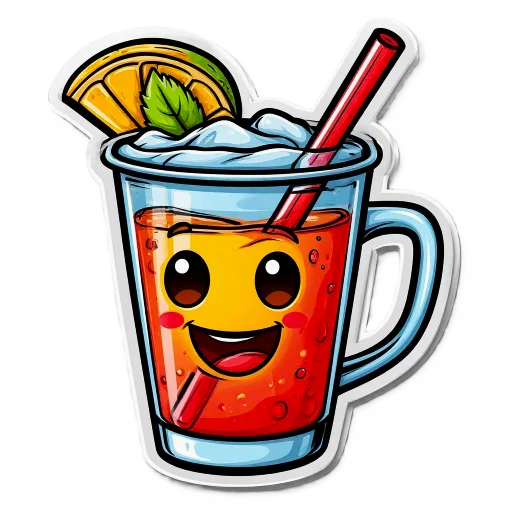 🥤 Стикер «Напитки веселья» для Telegram