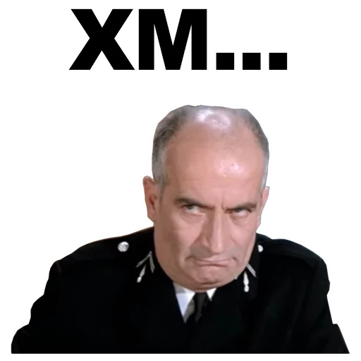 😏 Стикер «Луи де Фюнес» для Telegram