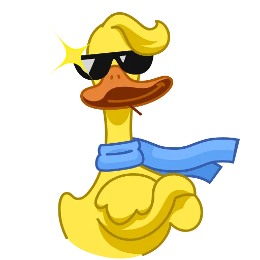 😎 Стикер «Funky Yellow Goose» для Telegram