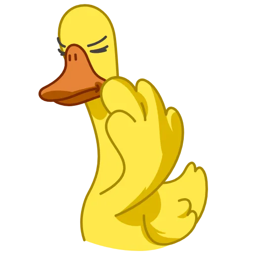 😒 Стикер «Funky Yellow Goose» для Telegram