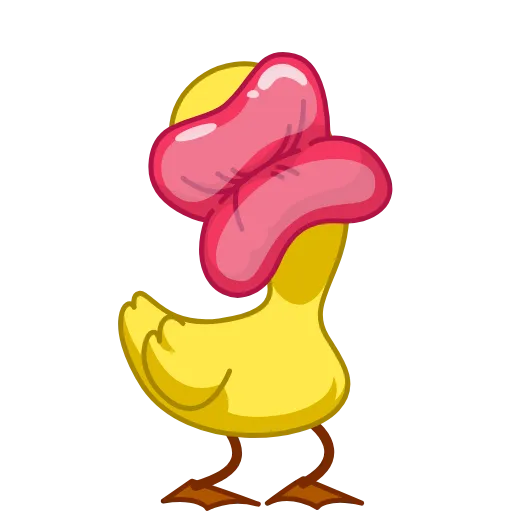 😘 Стикер «Funky Yellow Goose» для Telegram