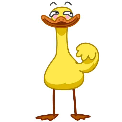 😊 Стикер «Funky Yellow Goose» для Telegram
