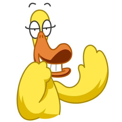 😁 Стикер «Funky Yellow Goose» для Telegram