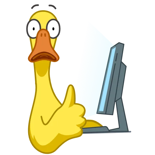 🙂 Стикер «Funky Yellow Goose» для Telegram