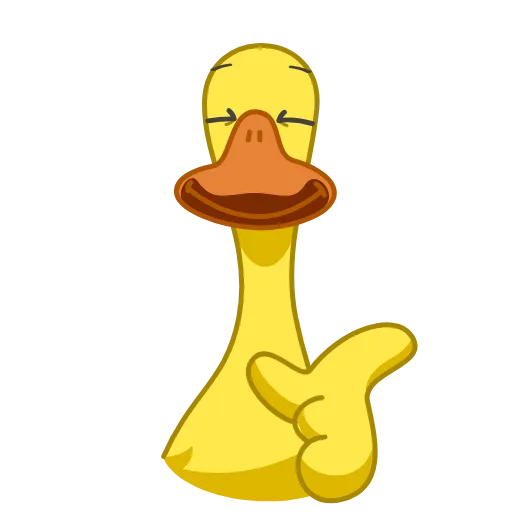 😉 Стикер «Funky Yellow Goose» для Telegram