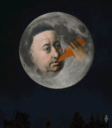 🌕 Стикер «Art n.5» для Telegram