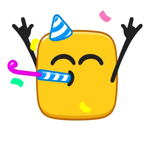 🥳 Стикер «Funny emojis» для Telegram