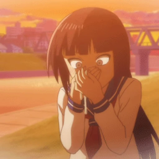 🫢 Стикер «Funny anime» для Telegram