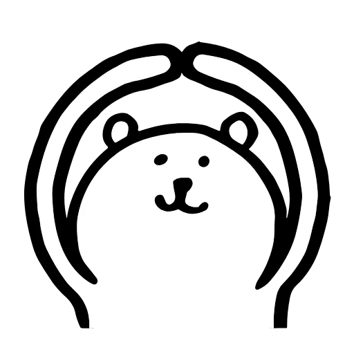 🙆‍♀️ Эмодзи «‍ funny bear» для Telegram