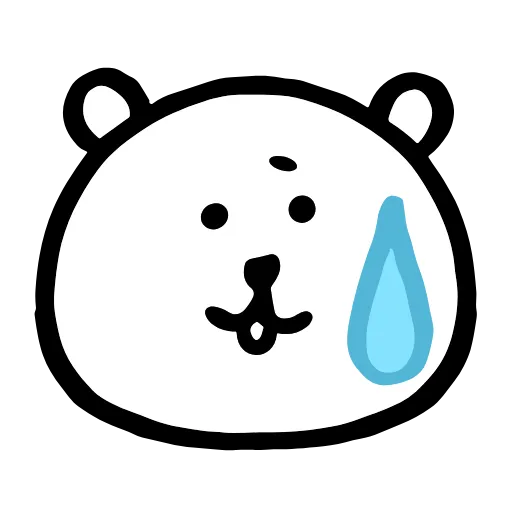 😓 Эмодзи «‍ funny bear» для Telegram