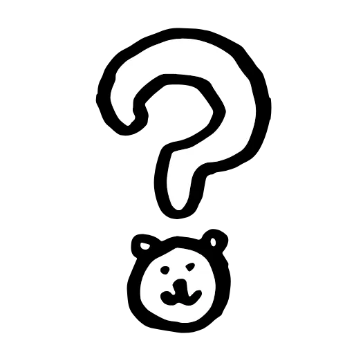 ❔ Эмодзи «‍ funny bear» для Telegram