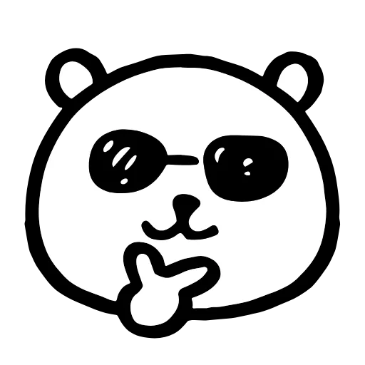 😎 Эмодзи «‍ funny bear» для Telegram