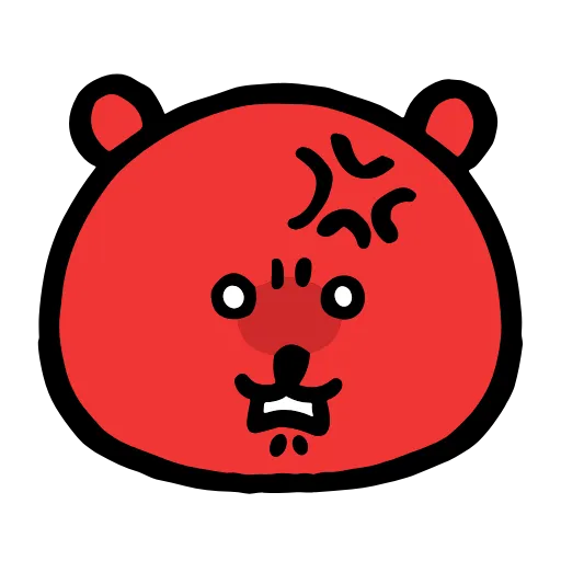 😡 Эмодзи «‍ funny bear» для Telegram