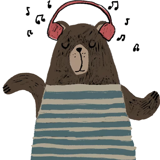 🎧 Стикер «Funny bears» для Telegram