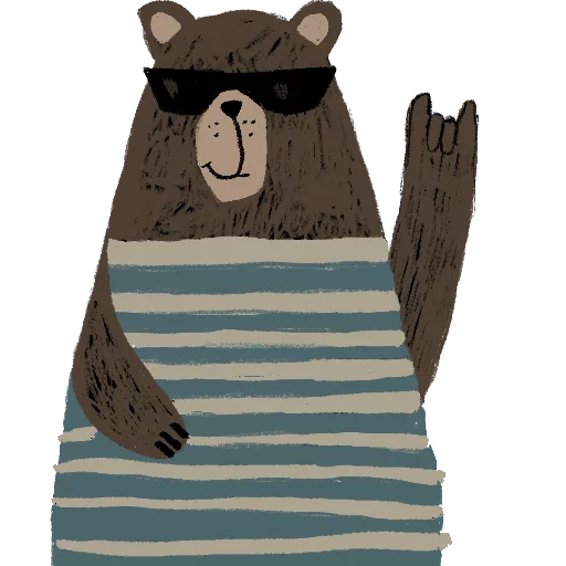 😎 Стикер «Funny bears» для Telegram