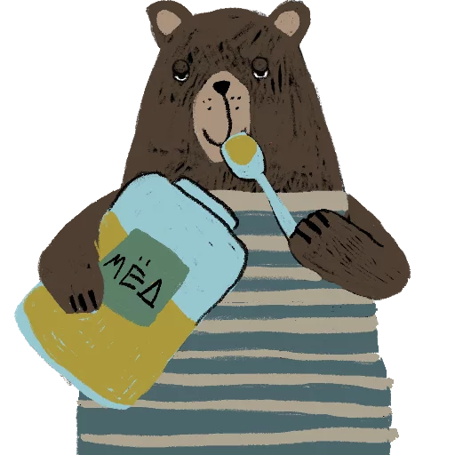 🍹 Стикер «Funny bears» для Telegram