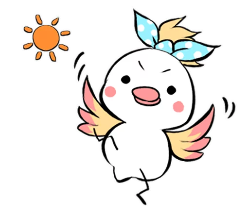 ☀ Стикер «Funny Bird» для Telegram