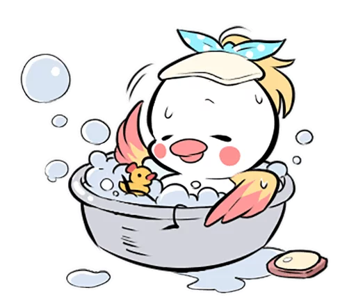 🛁 Стикер «Funny Bird» для Telegram